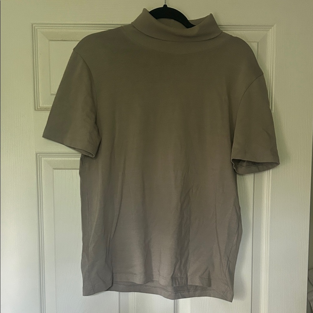 Zara Women's Tan Short Sleeve Tee